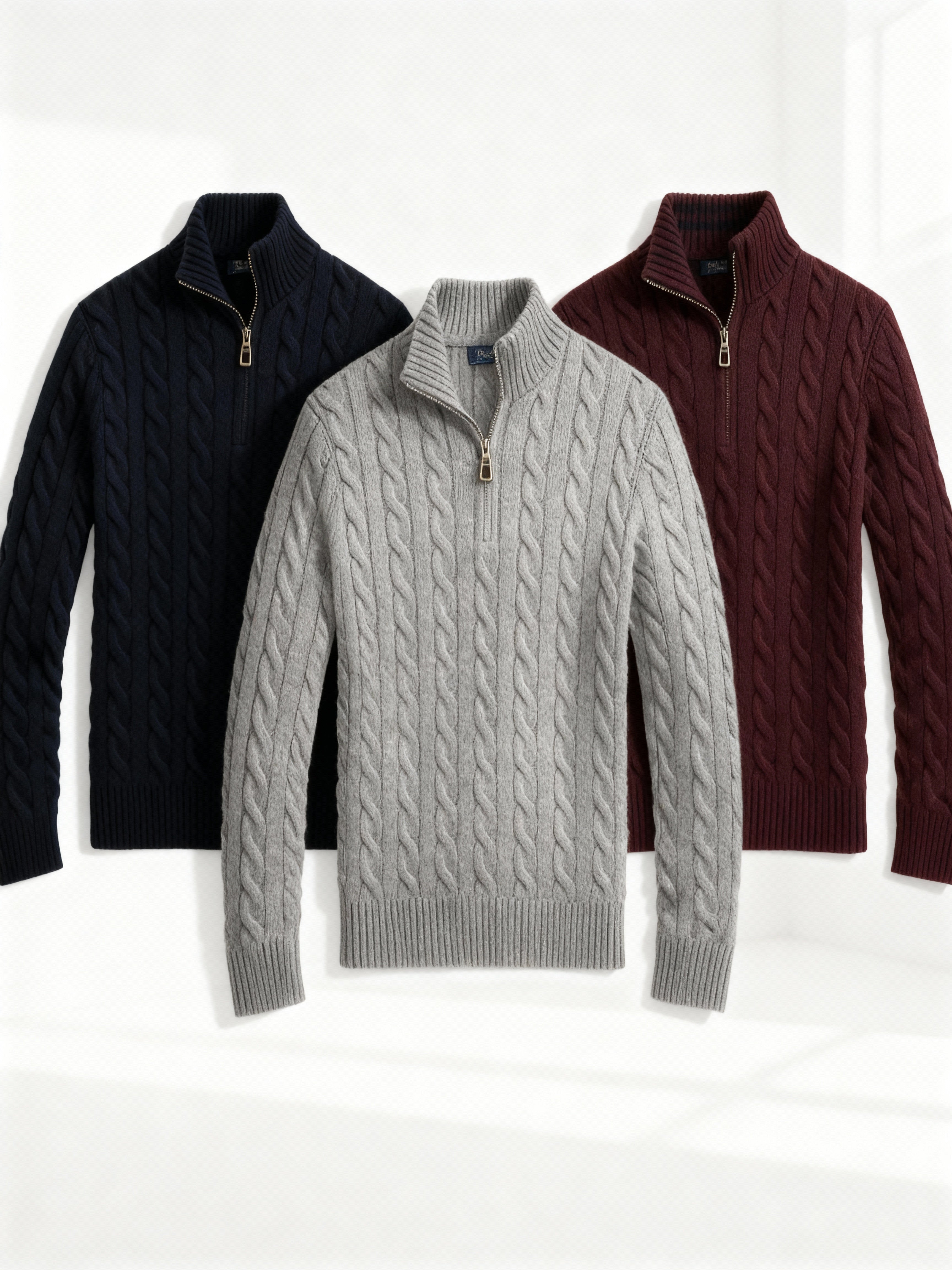 PREMIUM CABLE KNIT SWEATER SET – MULTIPACK DEAL (6 PCS)