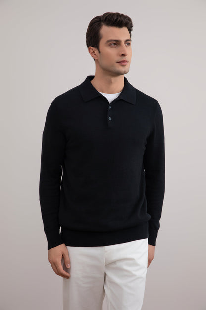 Black Classic Polo Shirt