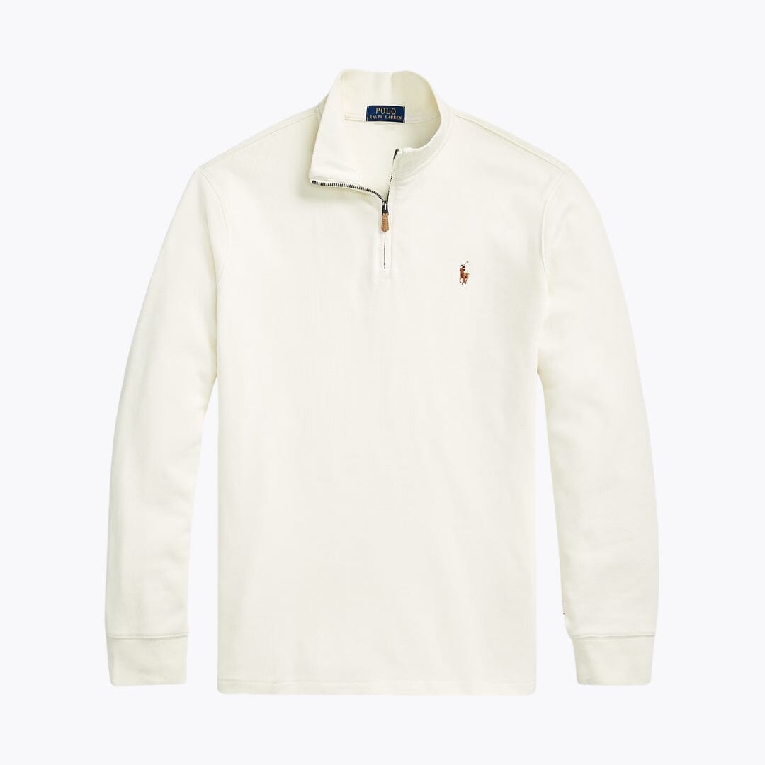 RL Estate-Rib Quarter-Zip Pullover