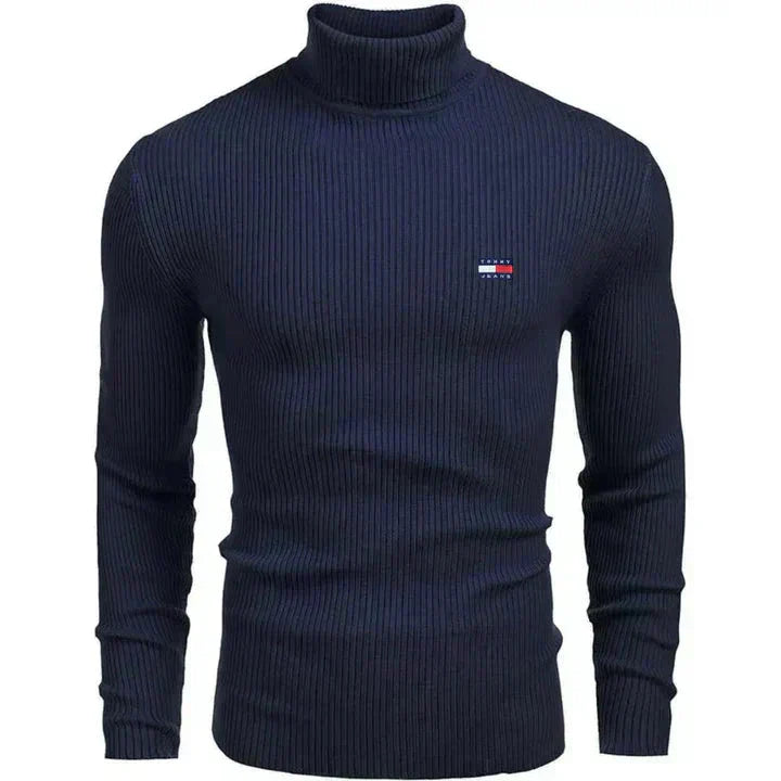 TH Turtleneck Classic Knit Sweater